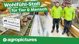 Wohlfühl Stall für Tier amp Mensch mit dem Feedstar Futterband von Eder  Bio Heumilch Betrieb Mauser [upl. by Brocklin543]