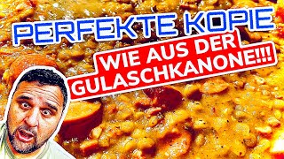 Klausgrillt BUNDESWEHR ERBSENSUPPE wie aus der FELDKÜCHE GULASCHKANONE  Klaus grillt [upl. by Atal]