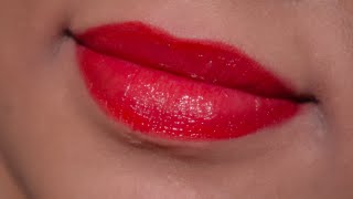 12 Cherry Red lip tutorial [upl. by Aleel]