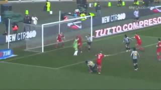 JuventusBari 21  20° GIORNATA SERIE A 20102011  SKY Highlights 160111 [upl. by Aynwad]