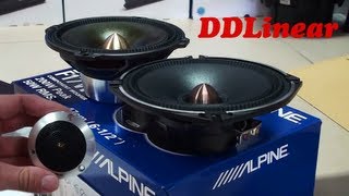 Alpine DD Linear Unboxing DLXF177 amp DDLR70s Component Speakers Comparison [upl. by Kory526]