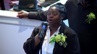 Sgt Breonna Moffetts mother speaks at her funeral [upl. by Traggat]