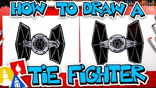 How To Draw Tie Fighter From Star Wars [upl. by Cynthla]