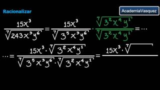 Racionalización Ejercicio 2 [upl. by Eilis]