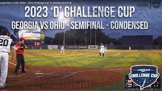 Georgia Red vs Ohio White  2023 Challenge Cup D division semifinal [upl. by Towill]