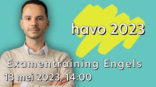 Examentraining Engels havo 2023 [upl. by Sileas]