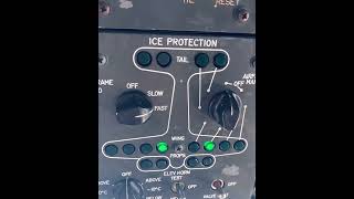 Airframe deicing equipment switched into Auto mode  FAST DH8A Dash8 clearice rimeice [upl. by Ahsenrad793]