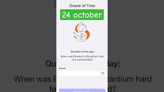 When was Ethereums Byzantium hard fork implemented timefarm oracleoftime [upl. by Nnaeitak312]