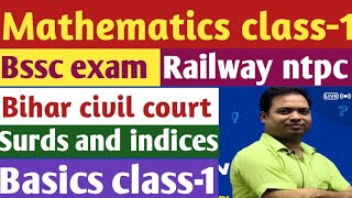 Surds and indicesclass1 mathematics by Vikash Gupta। rrbntpc [upl. by Matthiew707]