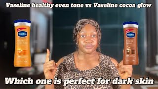 Glowing amp brightening lotion for darkampcaramel Vaseline healthy even toneampVaseline cocoa glow lotion [upl. by Rakabuba]