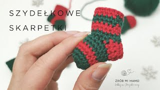 Mini Skarpetki szydełkowe KROK po KROKU [upl. by Airehtfele]