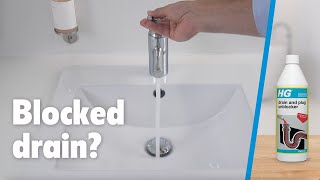 How to unblock a drain or sink Unblock it quickly with HG unblockers [upl. by Nitsud207]