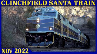 2022 CSX Santa Train A Clinchfield Christmas [upl. by Emile]