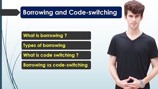 Borrowing and Codeswitching  Types  Examples  Sociolinguistics  English Edutainment [upl. by Clary465]