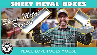 DIY Handy Scrap Metal Box Beginners Guide to Sheet Metal Projects [upl. by Dat222]