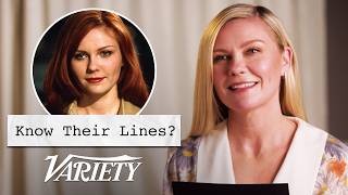 Does Kirsten Dunst Know Lines From Her Most Famous Movies [upl. by Bellda]