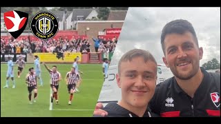 Cheltenham Town vs Harrogate Town  BRADBURY MASTERCLASS 92nd minute winner LIMBS  Matchday vlog [upl. by Achilles]