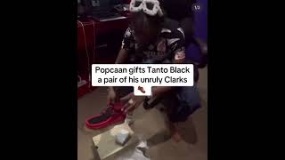 Popcaan gift Tanto blacks a brand new pair of unruly Clark’s [upl. by Bidle]