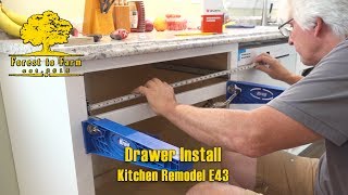 Kreg Kitchen Drawer Install  Kitchen Remodel E43 [upl. by Sera]