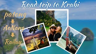 ROAD TRIP🏍️ FROM PATONG TO KRABI KRABI  AO NANG  RAILAY BEACH  PHANG NA  THAILAND🇹🇭🇳🇵 [upl. by Zetnahs533]