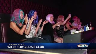 Wigs For Gildas Club fundraiser in Louisville [upl. by Charlotta]