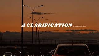 A clarification nasheed by Muhammad Al muqit [upl. by Remled602]