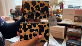 Coach SLG Unboxing  Coach card case  Flap card case [upl. by Melodie752]