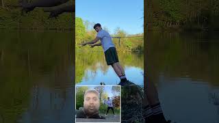 flip backflip fishing nature jump memes viralvideos cgi brandonbaumtutorials [upl. by Yllah884]