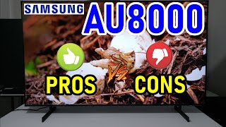 Samsung AU8000 Crystal UHD Pros y Contras  Smart TV 4K [upl. by Ainej]