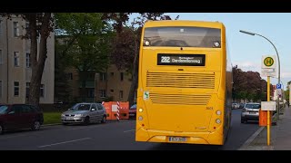 Germany Berlin double decker 282 bus ride from Steglitzer DammBismarckstr to Gersdorfstr [upl. by Ryley518]