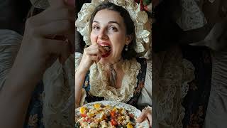 Eating 1700s Succotash mukbang asmr Succotash historicalcooking history [upl. by Jacklin]