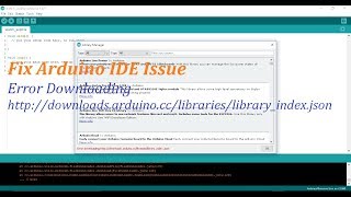 How To Fix Arduino IDE Additional Library Installation Error [upl. by Dominic]