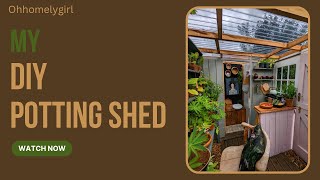 Diy potting shed made from old doors [upl. by Harbed]