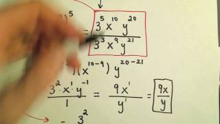 Applying the Rules of Exponents  Basic Examples 3 [upl. by Nileak]