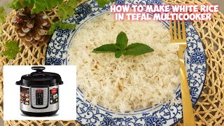 How To Make White Basmati Rice In Tefal Multicooker CY505E40 AllInOne  Instant Pot [upl. by Nnaesor]