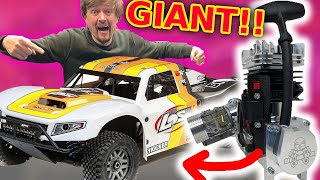 GIANT RC Car gets MASSIVE Race Engine 6x power [upl. by Labaw256]