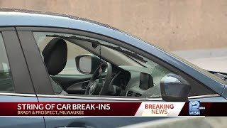 Thieves again target parking lot near Prospect amp Brady smashing multiple car windows [upl. by Jeavons]