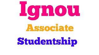 Ignou Associate studentship procedure and detail [upl. by Joao555]