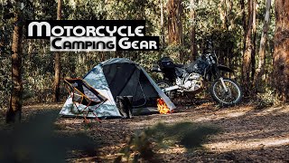 Motorcycle Camping Gear  What I Pack In 2024 [upl. by Ahsenev]