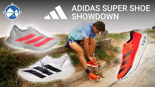 adidas adizero Adios Pro 4 vs Evo 1 vs Pro 3  Speed Workout In The Best adidas Super Shoes [upl. by Ayna811]