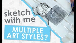 SHOULD YOU HAVE MULTIPLE ART STYLES  Sketch With Me [upl. by Htiek]