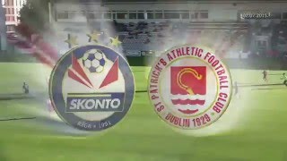 SKONTO FC 2 1 SAINT PATRICK ATHLETIC Europa League 02072015 [upl. by Eustatius]