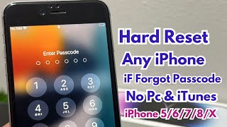 Hard Reset iPhone 5678X111213 Series Without Losing Data  Remove iPhone Activation [upl. by Eelrehpotsirhc544]