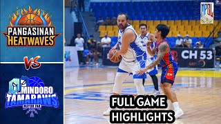 MPBL HIGHLIGHTS  PANGASINAN HEATWAVES VS MINDORO TAMARAWS  JUNE 11 2024 mpbl mpblhighlights [upl. by Lehar]