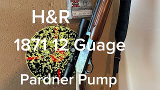 HampR 1871 12 Gauge Pardner Pump Shotgun Pattening shooting hunting [upl. by Adnaloy641]