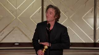 Jeremy Allen White Wins Best Television Male Actor MusicalComedy Series I 81st Annual Golden Globes [upl. by Kreegar143]