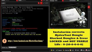 ⚙️‍💻📱📲😱🔬⚙️ Instalación correcta HydraTool Dongle ERROR  Hydra Dongle Locked and NOT USABLE [upl. by Adlesirhc]