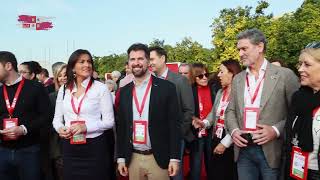 Luis Tudanca encabeza la amplia delegación de Castilla y León en el 41 Congreso del PSOE en Sevilla [upl. by Adolpho419]