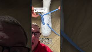 How To Lace Nike Air Force 1 Oval Laces 💀💀💀 [upl. by Ginevra]