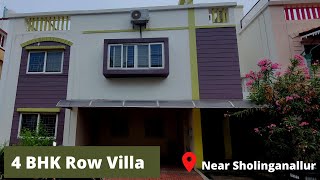 4 BHK Villa  Bollineni Hillside  Resale  2430 sqft  Furnished  OMR Sholinganallur  resale [upl. by Kajdan]